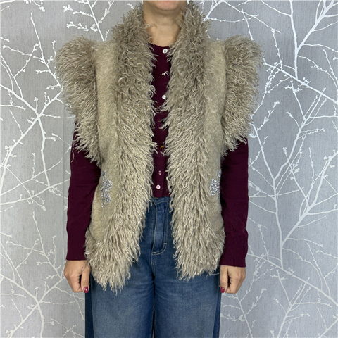 Gilet Pelliccia E Patch Art. Lmap042