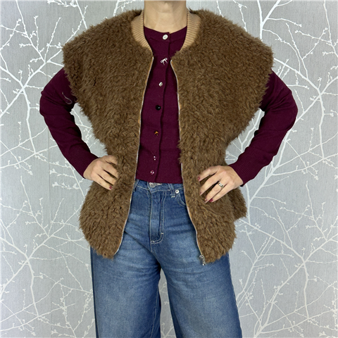 Gilet Ricciolino Art. Lnop033, Taglia: U, Colore: MORO