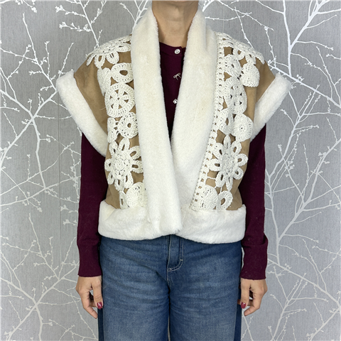 Gilet Ecomontone Con Ricamo Art. Lsop035
