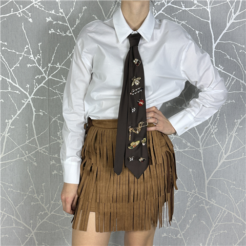 Camicia Con Cravatta E Spille Art. 26c1360, Taglia: M, Colore: BIANCO