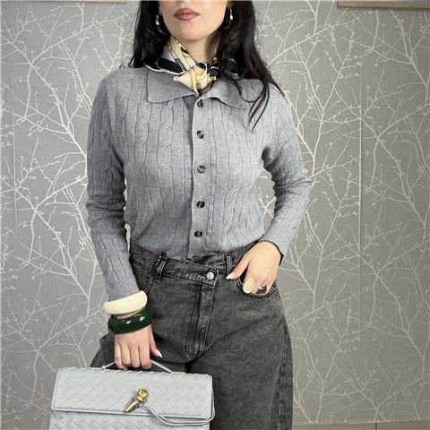 Cardigan Collo A Camicia Art. M3f0106