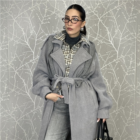 Cappotto Lungo Allacciato In Vita Art. Sd5070