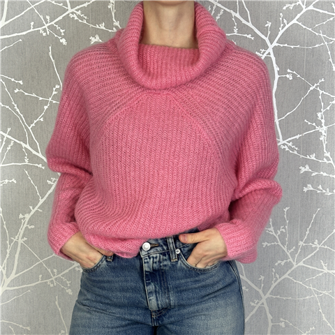 Maglione Collo A Ciambella Art. M3f0006, Taglia: 1, Colore: BARBIE