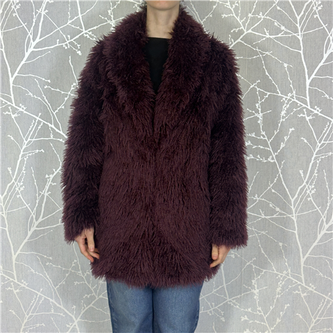 Ecopelliccia Frise'' Art. Ww25c029b, Taglia: M/L, Colore: BORDEAUX