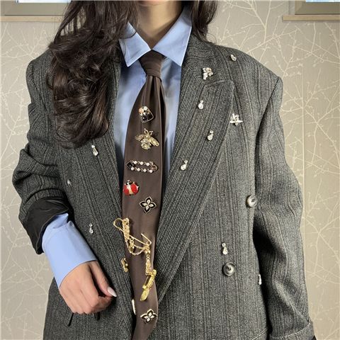 Giacca Doppiopetto Con Swarosky Art. M1f0063