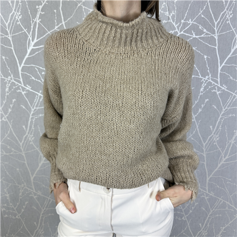 Maglia Girocollo Art. Mf10390, Taglia: U, Colore: BEIGE