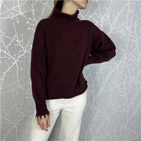 Maglia Girocollo Art. Mf10390, Taglia: U, Colore: BORDEAUX