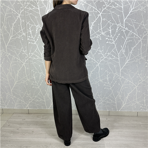 Giacca In Velluto A Coste Art. Jfwp102, Taglia: U, Colore: MORO