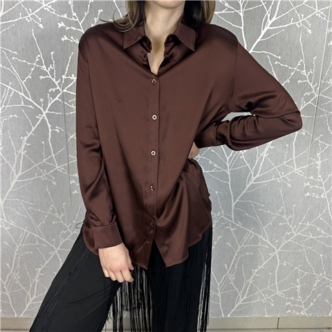 Camicia Classica Art. Y0026, Taglia: S/M, Colore: MORO