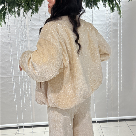 Giacca Bomber Con Paillettes Art. J10951