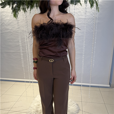 Top Con Piume Art. Y0024