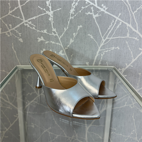 Mules, Taglia: 40, Colore: ARGENTO