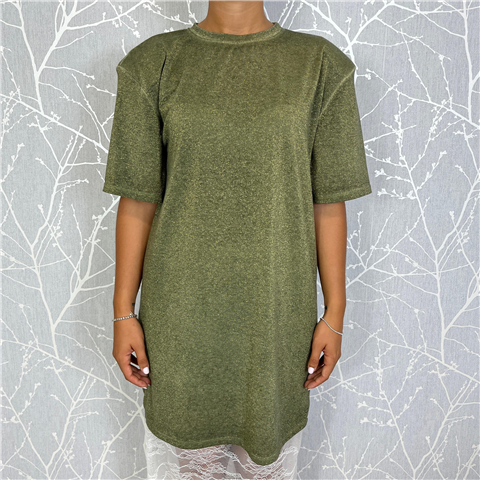 Maxi T-shirt Spalline Lurex Art. Avsn143