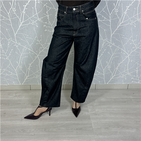 Jeans Baloon Mod. Barbara Art. Pfap048, Taglia: L, Colore: DENIM BLACK