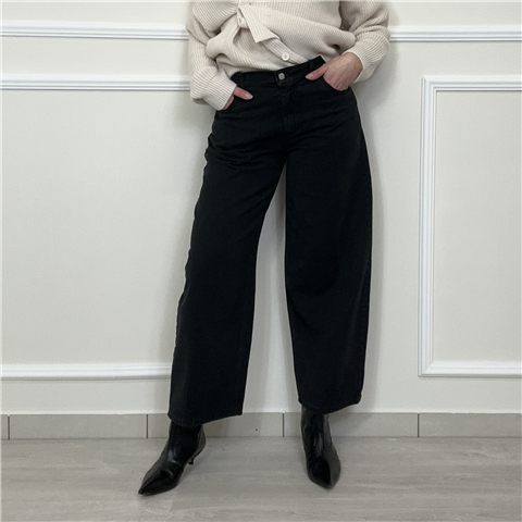 Jeans Palazzo Mod. Bella Art. Plsp014, Taglia: L, Colore: NERO OLD