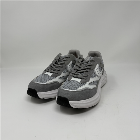 Sneaker In Tessuto Tecnico In Rete E Suede Art. Club122, Taglia: 39, Colore: SILVER