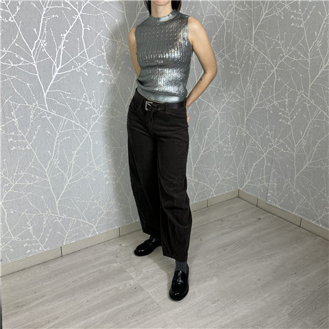 Gilet Effetto Spalmato Art. V38a0392, Taglia: M, Colore: GRIGIO