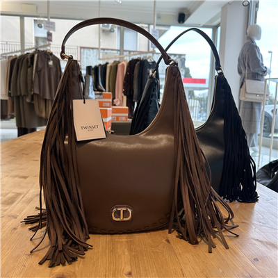 Hobo Media Con Frange E Logo Frontale