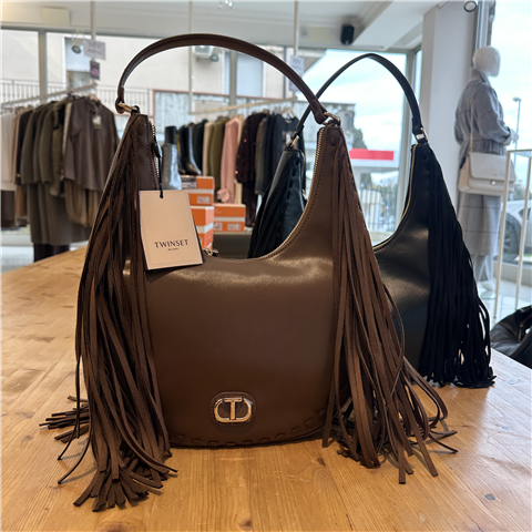 Hobo Media Con Frange E Logo Frontale