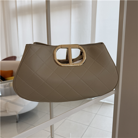 Borsa A Mano Con Tracolla, Taglia: U, Colore: NATURAL BEIGE