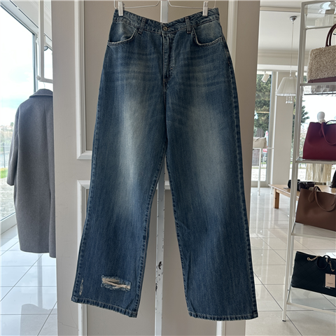 Jeans Boy Con Rotture In Fondo Art. X66035c