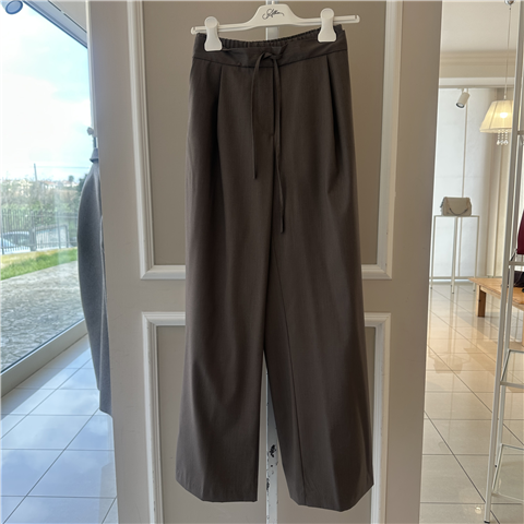 Pantalone Palazzo Con Coulisse Ed Elastico In Vita Art. D66013c, Taglia: 38, Colore: TAUPE