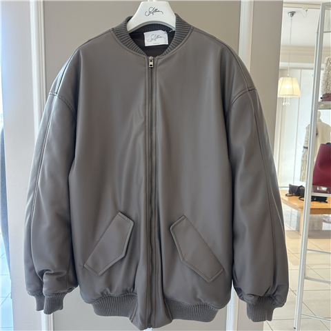 Bomber Imbottito In Ecopelle Art. O33049c