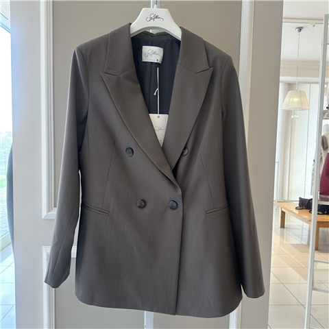 Giacca Slim Doppiopetto Art. D33014c, Taglia: 38, Colore: TAUPE