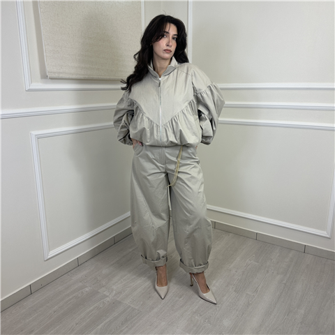 Bomber Increspato Art. Kvsq035, Taglia: M, Colore: BEIGE