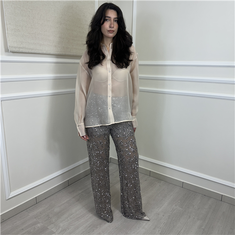 Panta Palazzo Con Paillettes Art. Pmaq140 Panta Palazzo Con Paillettes Art. Pmaq140