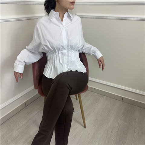 Camicia Con Pinces Art. Cnoq022, Taglia: L, Colore: BIANCO