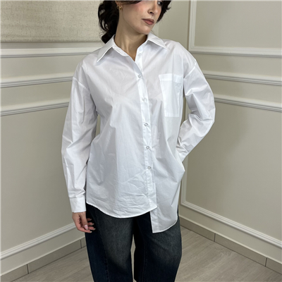 Camicia Asimmetrica Over Art. Cveq028
