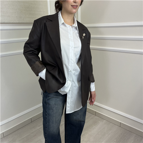 Giacca Over Art. Jgep113, Taglia: S, Colore: MORO