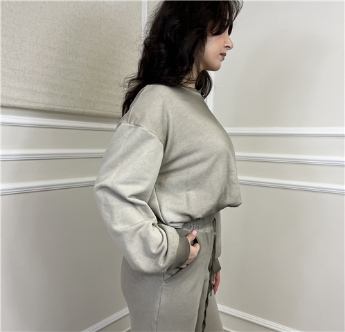 Felpa Con Molla In Vita Art. Ffwq017, Taglia: M, Colore: FANGO