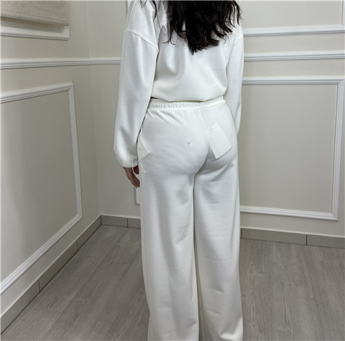 Pantalone Largo Art. Pgmq164, Taglia: M, Colore: PANNA