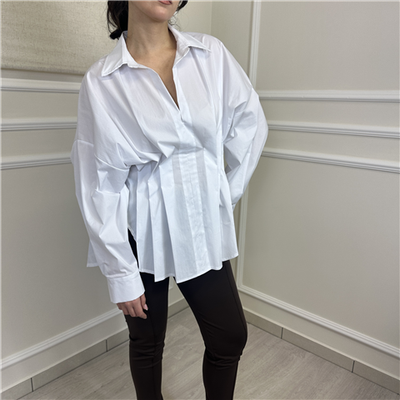 Camicia Senza Bottoni Con Pieghe Art. Cvsq037 Camicia Senza Bottoni Con Pieghe Art. Cvsq037