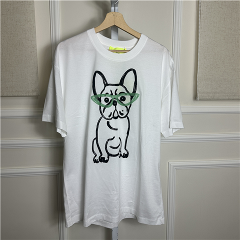 T-shirt Over Con Stampa E Ricamo Art. 261aq2010 T-shirt Over Con Stampa E Ricamo Art. 261aq2010, Taglia: M, Colore: BIANCO