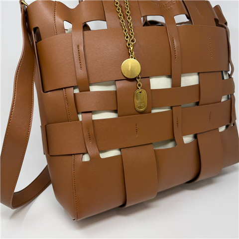 Tote Grande Effetto Intrecciato Art. 261tb7310, Taglia: U, Colore: CUOIO