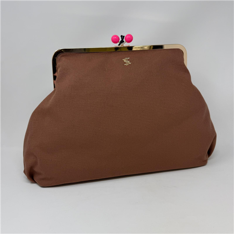 Maxi Pochette In Tessuto Con Tracolla Removibile Art. 261aq8010, Taglia: U, Colore: MOGANO