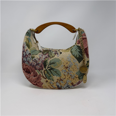 Hobo Croissant In Tessuto Jacquard Con Charms E Tracolla Art. 261tb7321