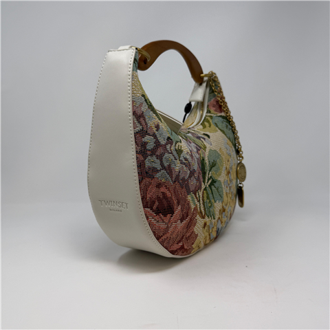 Hobo Croissant In Tessuto Jacquard Con Charms E Tracolla Art. 261tb7321