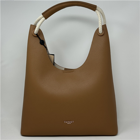 Hobo Con Manico In Corda Art. 261td8190, Taglia: U, Colore: CUOIO