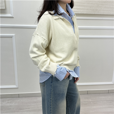 Maglia Collo A V Con Rotture Art. 7ab7007