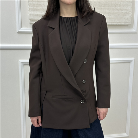 Giacca Over Doppiopetto Con Tasche Art. Jcbp158, Taglia: M, Colore: MORO