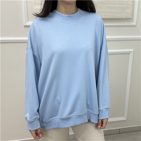 Felpa Over Art. Tab0440, Taglia: U, Colore: AZZURRO