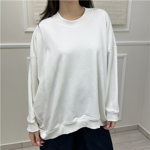 Felpa Over Art. Tab0440, Taglia: U, Colore: BIANCO