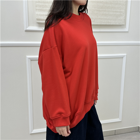 Felpa Over Art. Tab0440 Felpa Over Art. Tab0440, Taglia: U, Colore: ROSSO
