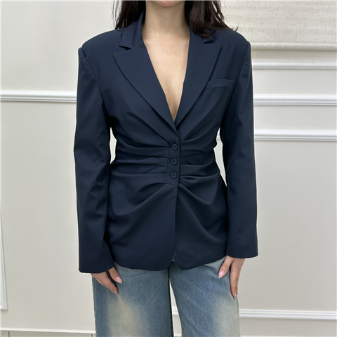 Giacca Arricciata Sul Davanti Art. Tab0937, Taglia: L, Colore: BLU