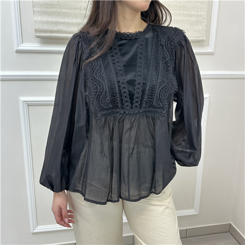 Blusa Con Ricamo Art. Cvsp119