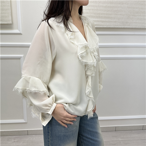 Camicia Roches Art. Adf618n, Taglia: S, Colore: AVORIO